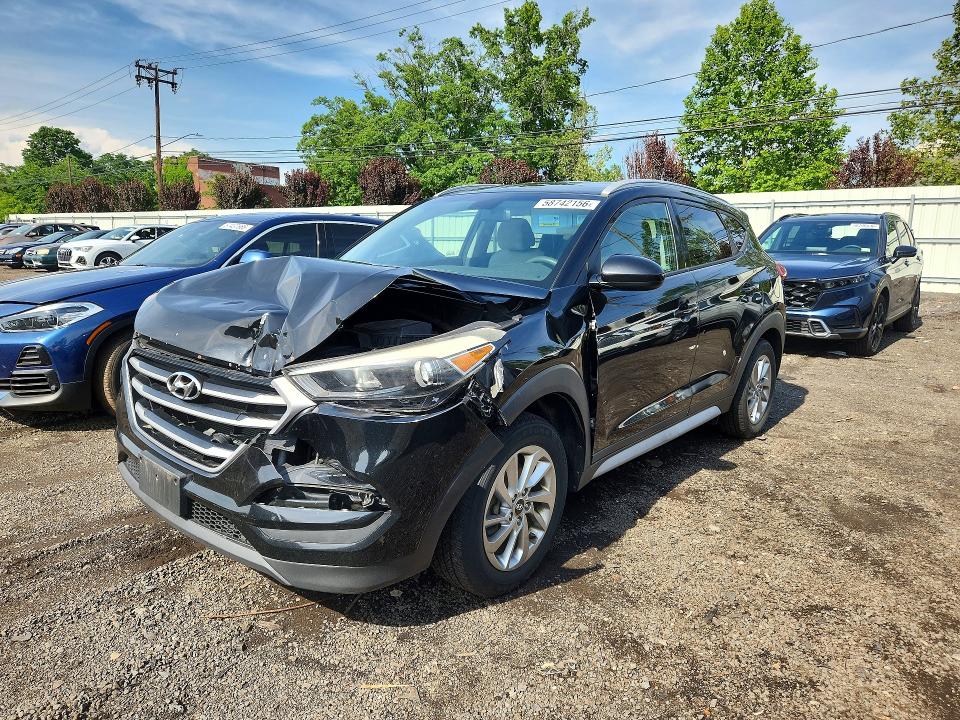 2018 Hyundai Tucson VIN KM8J3CA44JU651328 COPART salvage auction — FRONT END, CT - CERT OF TITLE-SALVAGE, sold $1,800 on 2026-07-24 (photo 1)