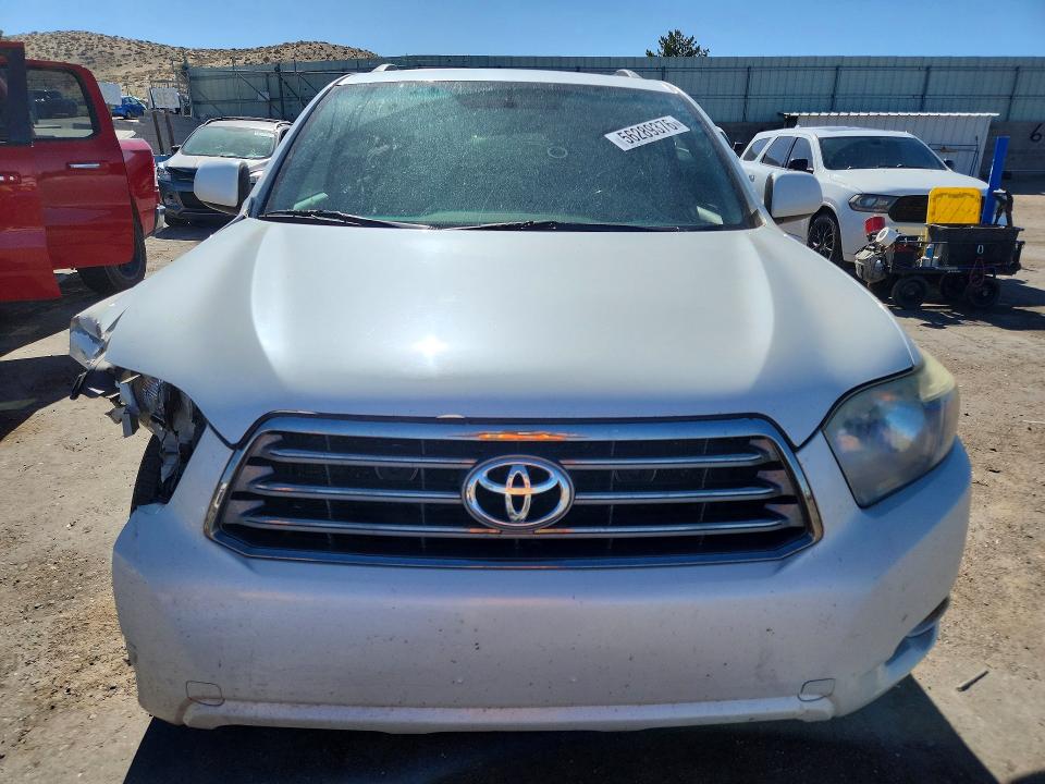 2008 Toyota Highlander VIN JTEES43A382106899 COPART salvage auction — FRONT END, Nm - Cert Of Title-Salvage, sold $950 on 2026-07-20 (photo 5)