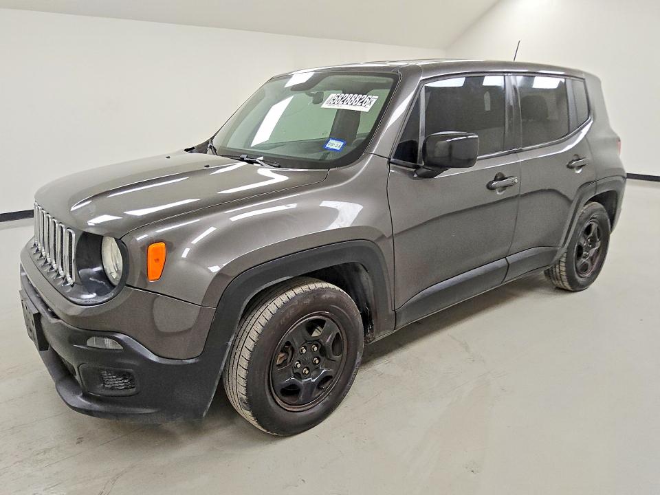 2018 Jeep Renegade VIN ZACCJAAB0JPG68375 COPART salvage auction — MECHANICAL, Tx - Certificate Of Title, sold $2,400 on 2026-07-09 (photo 1)