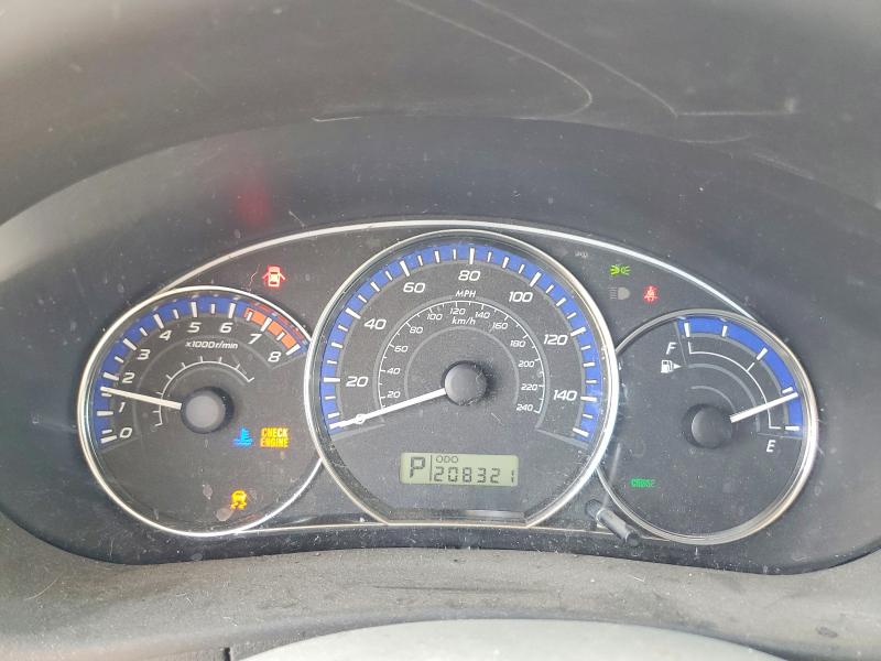 2011 Subaru Forester VIN JF2SHABC8BH752887 COPART salvage auction — REAR END, ST, sold $250 on 2026-07-13 (photo 9)