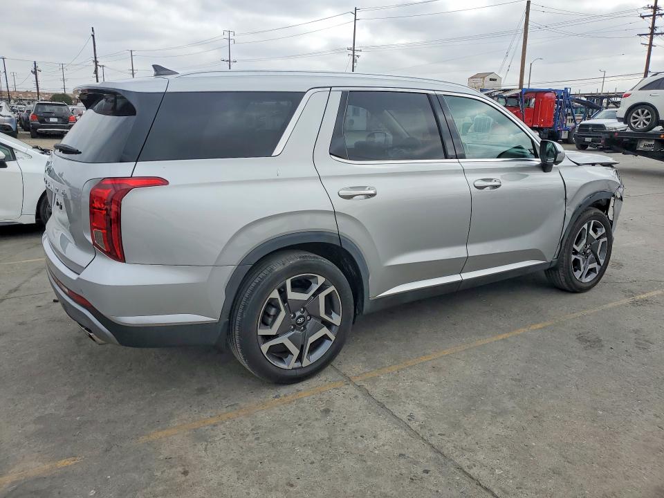 2023 Hyundai Palisade VIN KM8R44GE0PU566808 COPART salvage auction — FRONT END, Ca - Salvage Certificate (P), sold $11,500 on 2026-08-01 (photo 3)