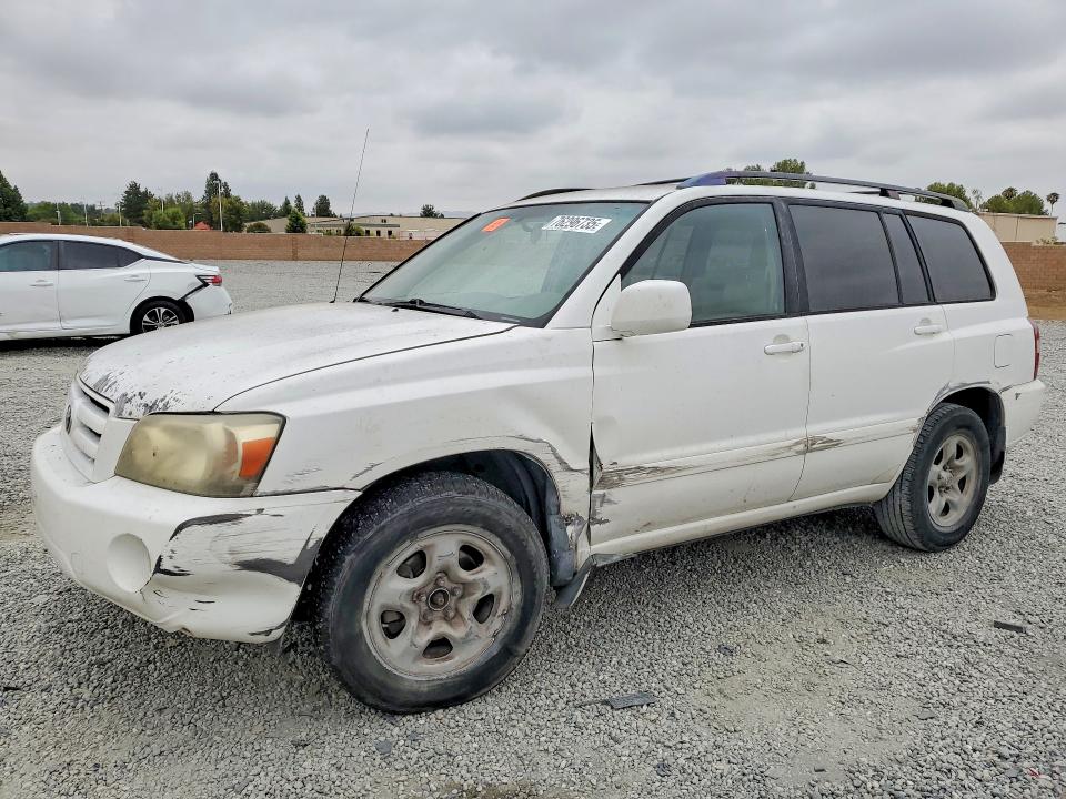 2005 Toyota Highlander VIN JTEDD21AX50129049 COPART salvage auction — SIDE, Ca - Salvage Certificate, sold $650 on 2026-07-15 (photo 1)