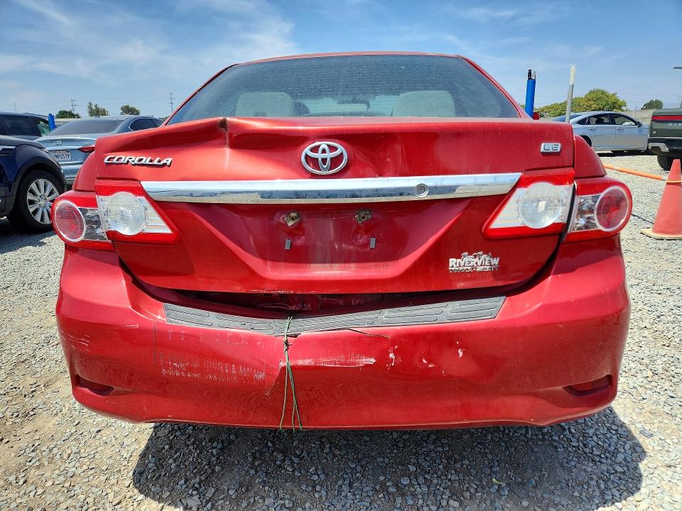 2013 Toyota Corolla VIN 5YFBU4EE1DP115405 COPART salvage auction — REAR END, Az - Dis/Dlr/Exp Only Clean Title, sold $1,150 on 2026-07-31 (photo 6)