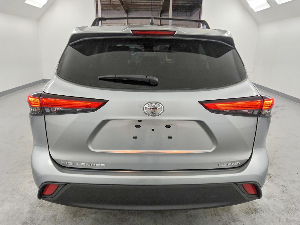 2022 Toyota Highlander VIN 5TDBZRBH0NS253457 COPART salvage auction — FRONT END, Ca - Certificate Of Title, sold $14,700 on 2026-07-09 (photo 6)
