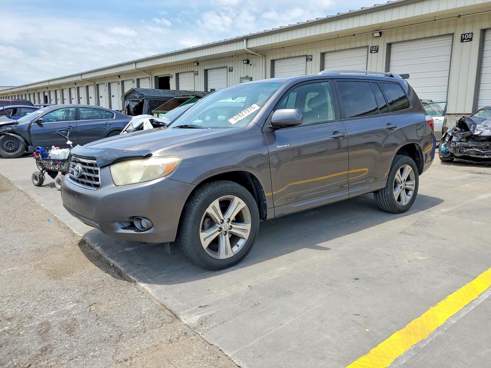 2009 Toyota Highlander VIN JTEES43A992120095 COPART salvage auction — FRONT END, Ky - Cert Of Title-Salvage, sold $1,800 on 2026-07-27 (photo 1)