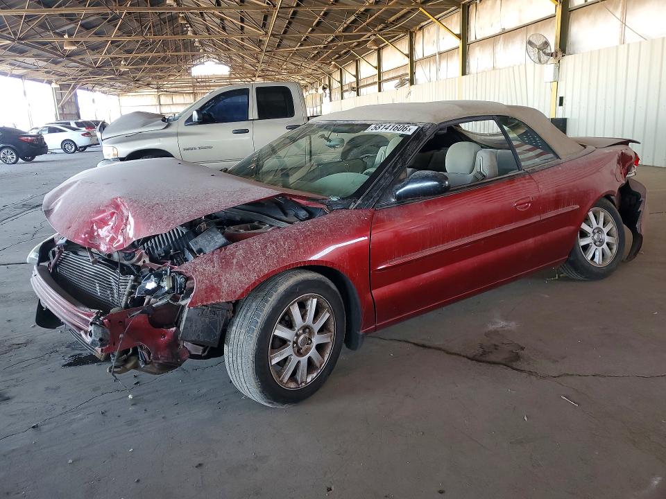 2004 Chrysler Sebring VIN 1C3EL75R14N269120 COPART salvage auction — FRONT END, Az - Certificate Of Title, sold $475 on 2026-07-29 (photo 1)