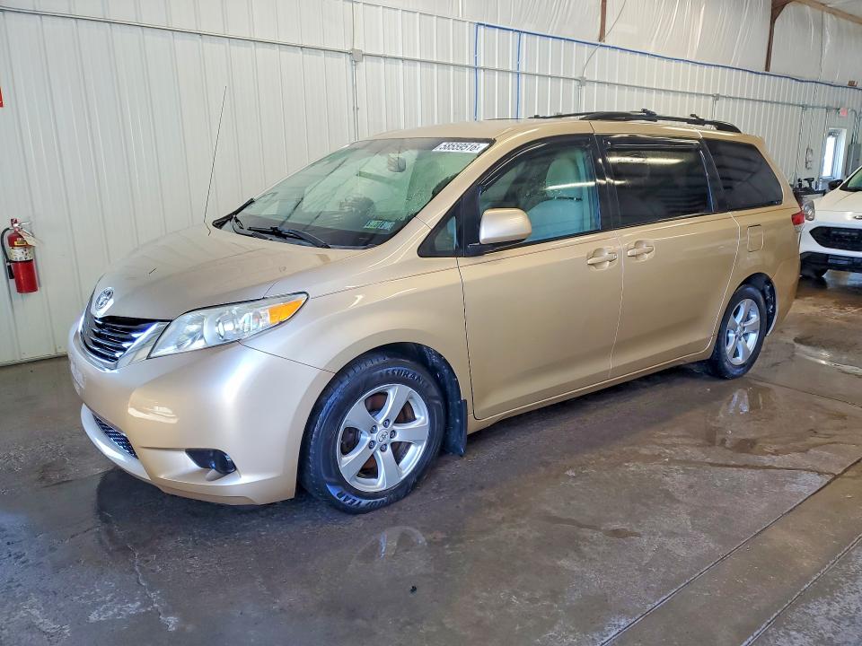 2011 Toyota Sienna VIN 5TDKK3DC7BS008699 COPART salvage auction — MECHANICAL, Wv - Certificate Of Title, sold $2,950 on 2026-07-31 (photo 1)