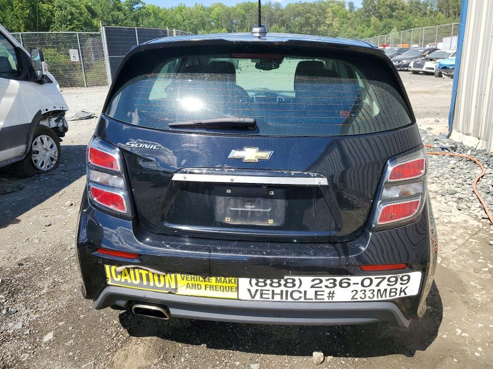 2019 Chevrolet SONIC VIN 1G1JG6SB6K4137000 COPART salvage auction — MINOR DENT/SCRATCHES, CT, sold $650 on 2026-07-09 (photo 6)