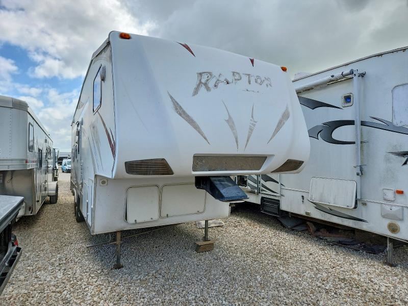 2008 Keystone Raptor rp3 VIN 4YDF299288R800966 COPART salvage auction — NORMAL WEAR, TX - CERT OF TITLE-REBUILT SALVAGE, sold $375 on 2026-07-09 (photo 5)