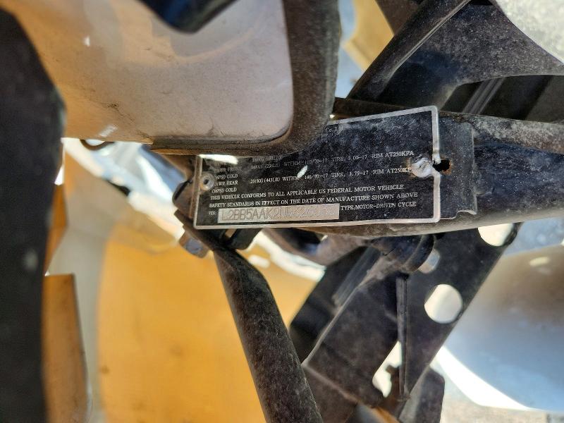 2022 Baod Motorcycle VIN L2BB5AAK2NB326033 COPART salvage auction — FRONT END, NV - SALVAGE TITLE, sold $275 on 2026-07-23 (photo 8)