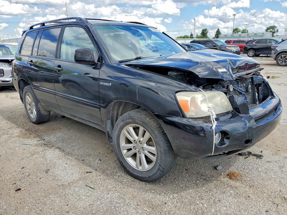 2006 Toyota Highlander VIN JTEEW21A360026345 COPART salvage auction — FRONT END, In - Cert Of Title-Salvage Title, sold $500 on 2026-07-13 (photo 4)