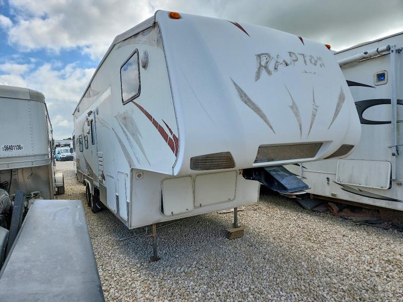 2008 Keystone Raptor rp3 VIN 4YDF299288R800966 — COPART salvage auction photo