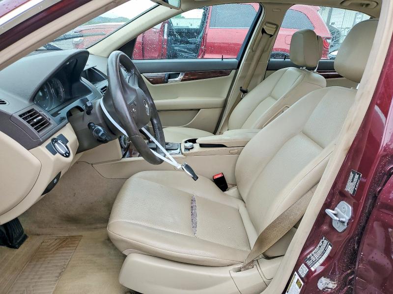 2009 Mercedes-benz C class VIN WDDGF54X69R072112 COPART salvage auction — REAR END, IN - CERT OF TITLE-SALVAGE TITLE, sold $275 on 2026-08-27 (photo 7)