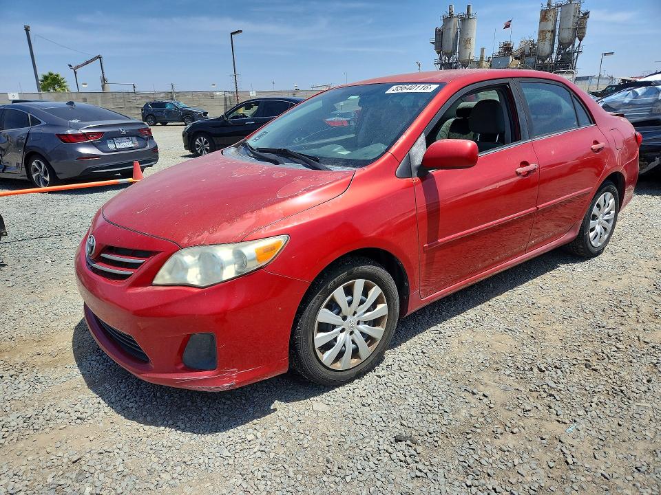 2013 Toyota Corolla VIN 5YFBU4EE1DP115405 COPART salvage auction — REAR END, Az - Dis/Dlr/Exp Only Clean Title, sold $1,150 on 2026-07-31 (photo 1)