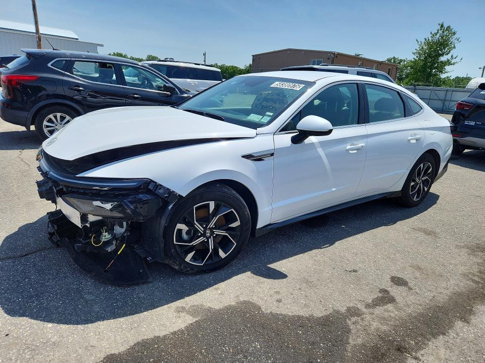 2025 Hyundai Sonata VIN KMHL64JA8SA458842 COPART salvage auction — FRONT END, Fl - Cert Of Title Slvg Rebuildable, sold $1,300 on 2026-07-22 (photo 1)