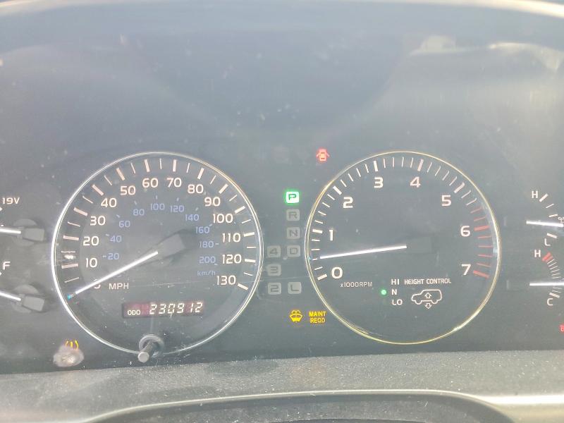 2007 Lexus Lx470 VIN JTJHT00W974028653 COPART salvage auction — WATER/FLOOD, AS, sold $5,100 on 2026-07-23 (photo 9)