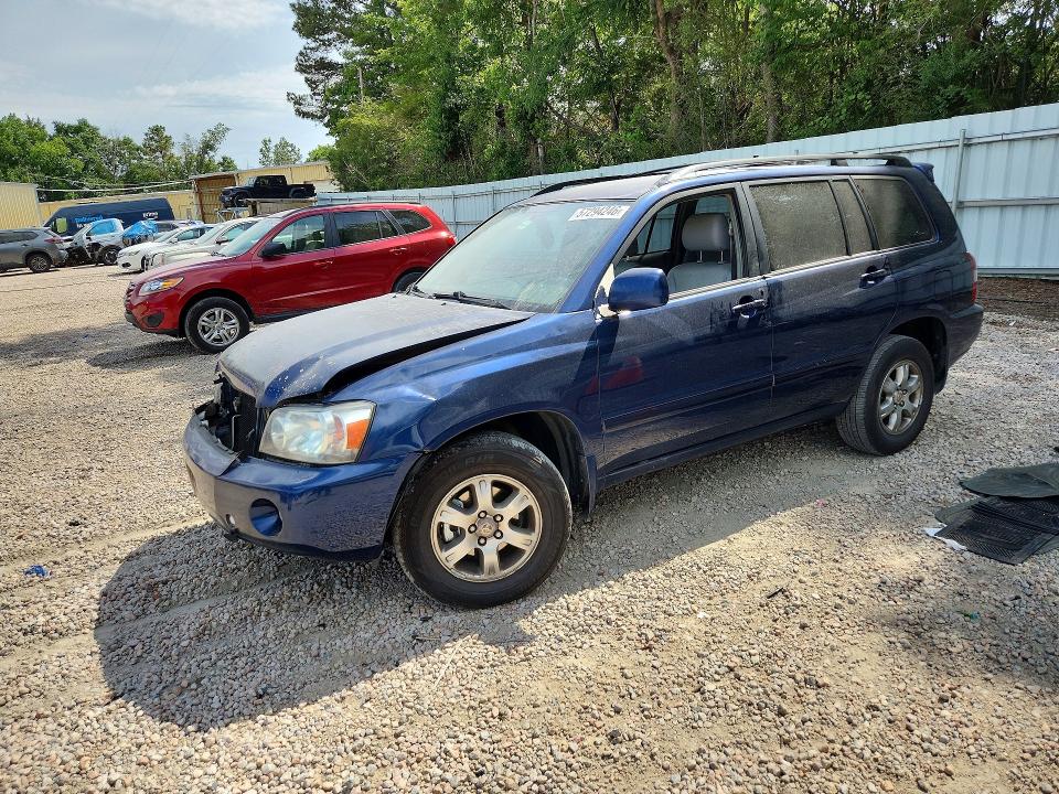 2005 Toyota Highlander VIN JTEEP21A550081035 COPART salvage auction — FRONT END, NC - SALVAGE CERTIFICATE OF TITLE, sold $825 on 2026-07-31 (photo 1)