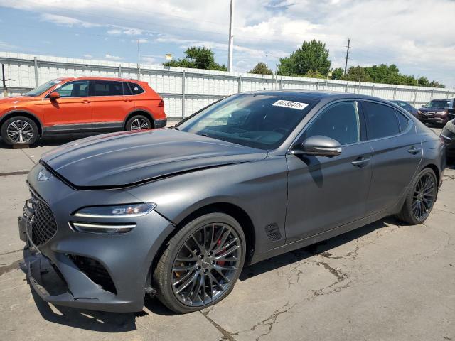 2022 Genesis G70 launch VIN KMTG14TE9NU081415 — COPART salvage auction photo