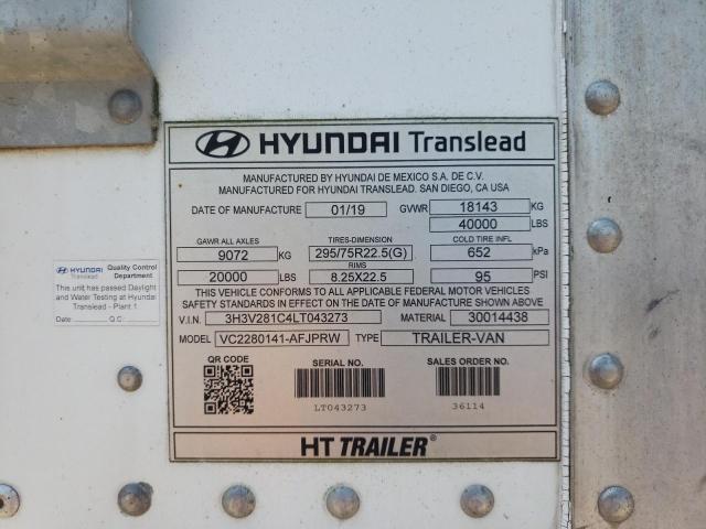 2020 Hyundai All other VIN 3H3V281C4LT043273 COPART salvage auction — SIDE, In - Certificate Of Title, sold $1,000 on 2026-07-10 (photo 8)