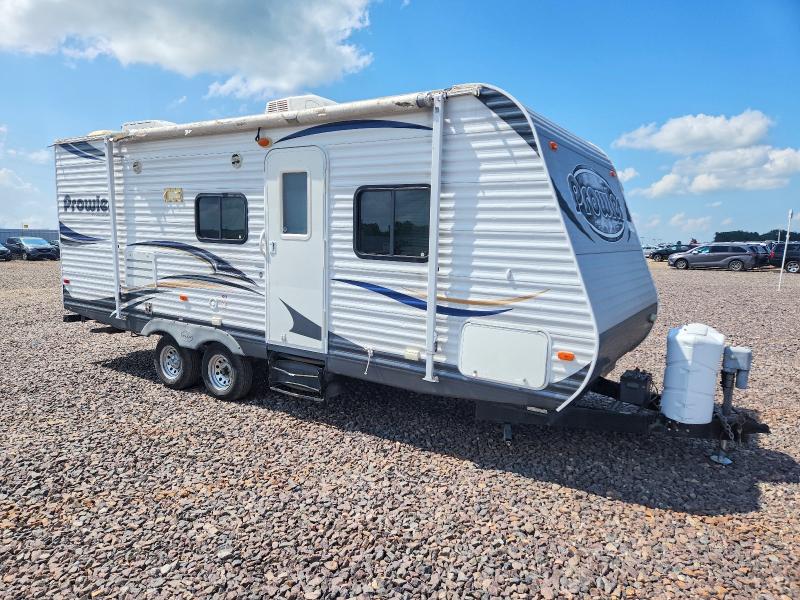 2013 Heartland rv Prowler VIN 5SFPB2628DE257829 COPART salvage auction — HAIL, MO - CERTIFICATE OF TITLE, sold $700 on 2026-07-28 (photo 1)
