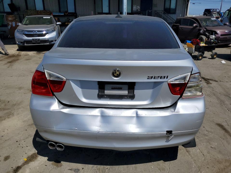 2008 BMW 3 series VIN WBAVC57588NK77096 COPART salvage auction — REAR END, Ca - Salvage Certificate, sold $525 on 2026-08-03 (photo 6)