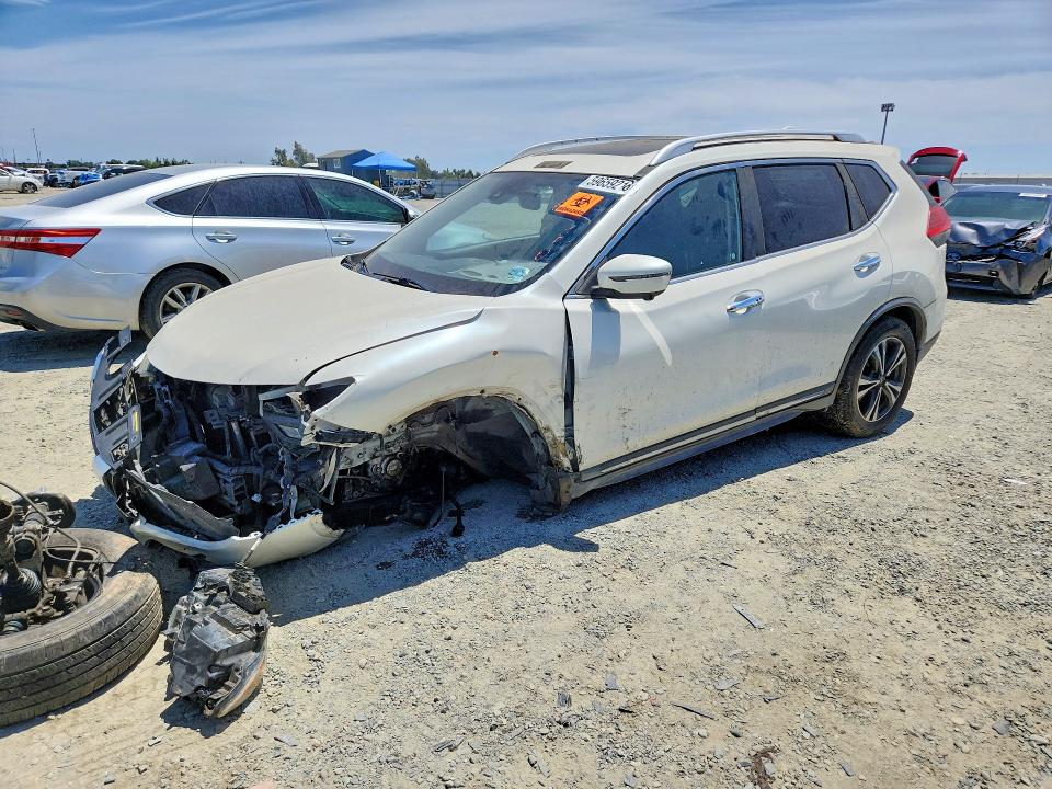 2017 Nissan Rogue VIN JN8AT2MT3HW152931 COPART salvage auction — FRONT END, DV, sold $650 on 2026-07-16 (photo 1)