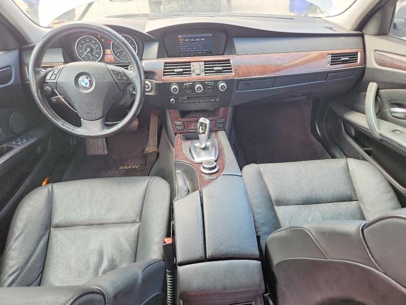 2008 BMW 5 series VIN WBANV13538CZ53703 COPART salvage auction — REAR END, PS, sold $375 on 2026-08-04 (photo 8)