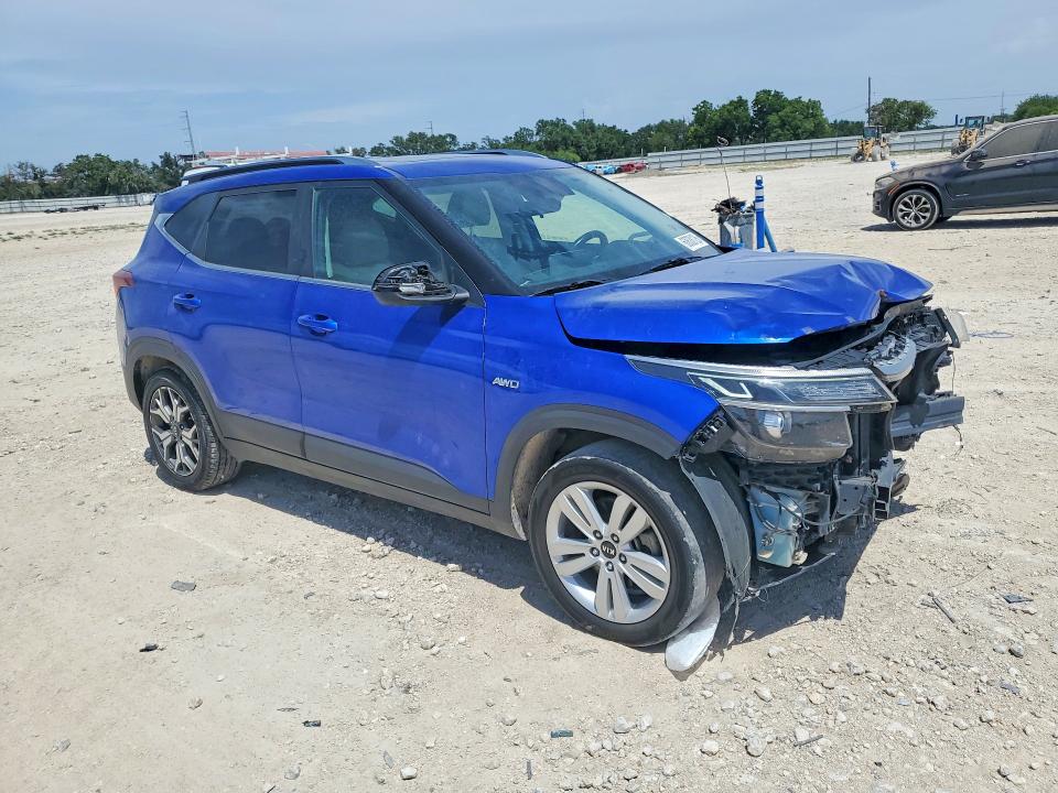 2021 Kia Seltos VIN KNDERCAA1M7130001 COPART salvage auction — FRONT END, Nc - Certificate Of Title (P), sold $4,500 on 2026-07-23 (photo 4)