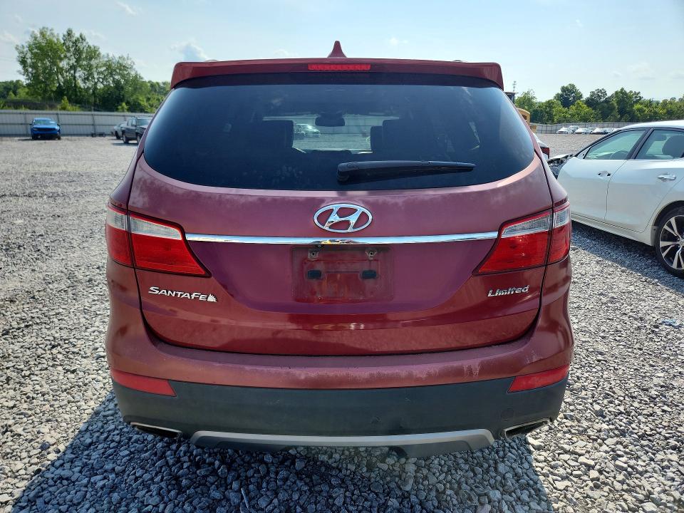2013 Hyundai Santa fe VIN KM8SR4HF8DU013118 COPART salvage auction — REAR END, Al - Certificate Of Title, sold $2,202 on 2026-08-01 (photo 6)
