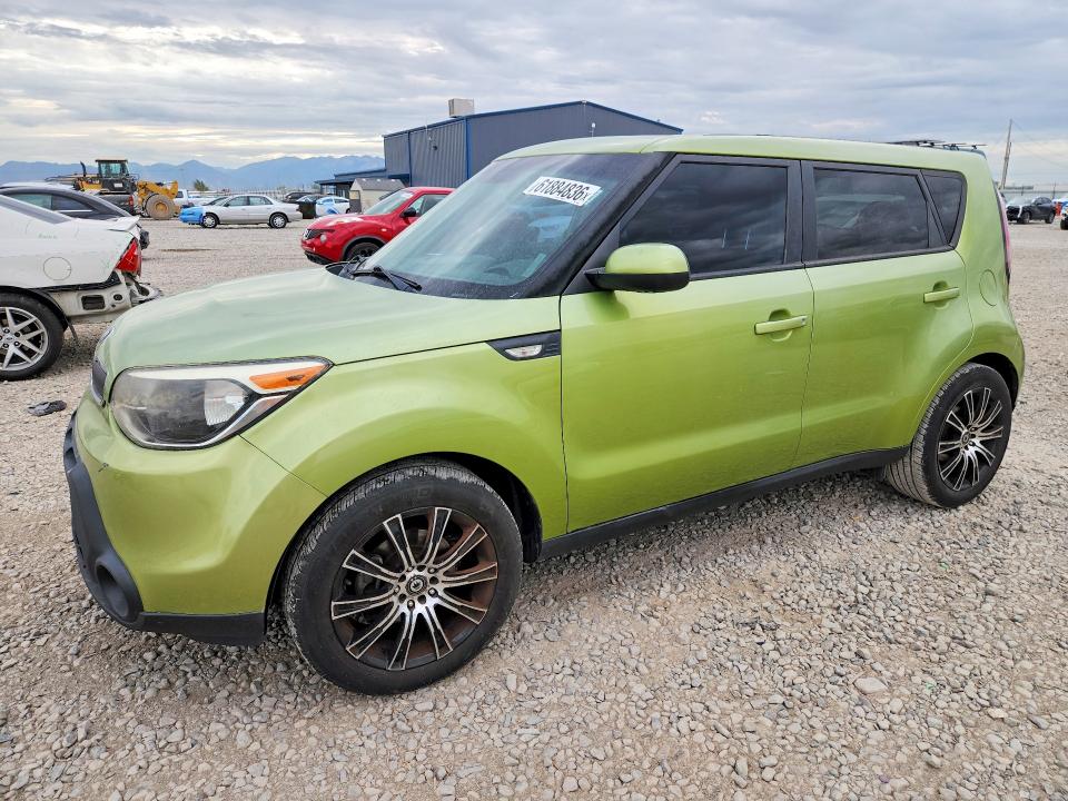 2014 Kia Soul VIN KNDJN2A25E7708583 COPART salvage auction — MINOR DENT/SCRATCHES, Ut - Certificate Of Title (P), sold $825 on 2026-07-31 (photo 1)