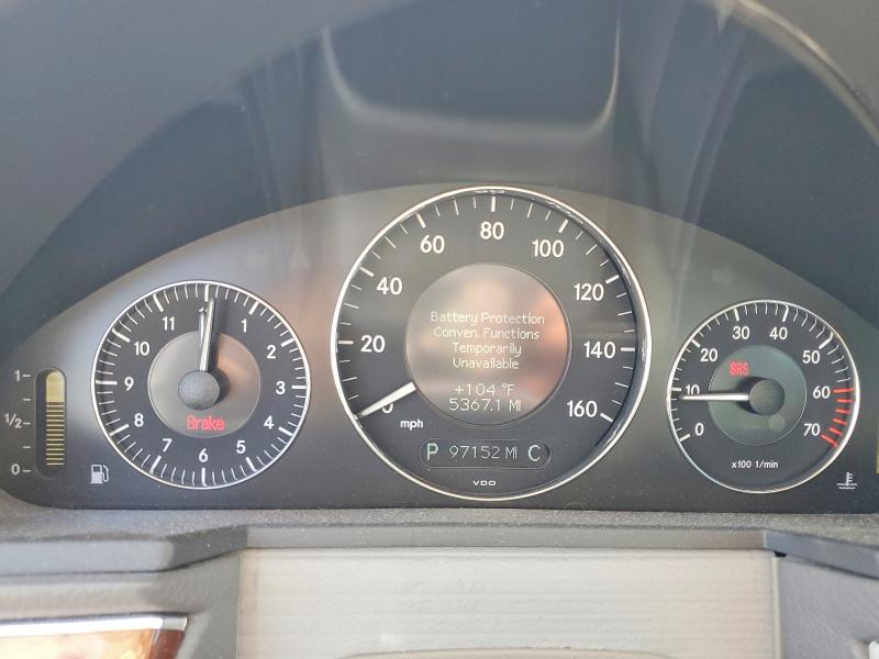 2004 Merz E-class VIN WDBUF65J74A502328 COPART salvage auction — FRONT END, CA - DIS/DLR/EXP ONLY CLEAN TITLE, sold $475 on 2026-08-10 (photo 9)