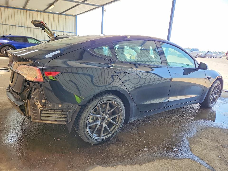 2022 Tesla Model 3 VIN 5YJ3E1EA5NF287124 COPART salvage auction — REAR END, Co - Certificate Of Title, sold $8,200 on 2026-08-03 (photo 3)