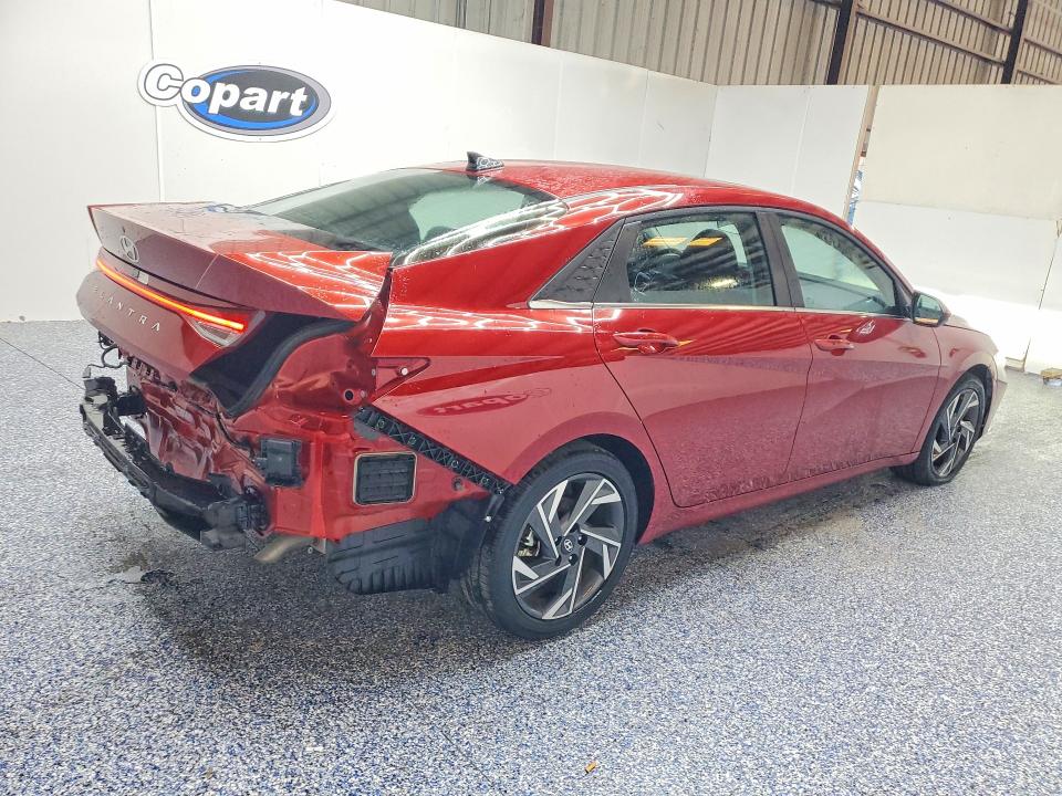 2025 Hyundai Elantra VIN KMHLS4DG3SU020059 COPART salvage auction — REAR END, FL - CERTIFICATE OF TITLE (P), sold $12,900 on 2026-07-20 (photo 3)