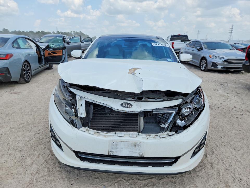 2015 Kia Optima VIN 5XXGR4A64FG411391 COPART salvage auction — FRONT END, TX - CERTIFICATE OF TITLE, sold $1,000 on 2026-07-31 (photo 5)