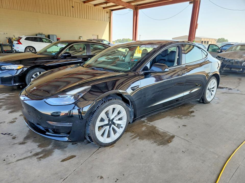 2022 Tesla Model 3 VIN 5YJ3E1EA4NF372049 COPART salvage auction — SIDE, Tn - Certificate Of Title, sold $9,600 on 2026-08-03 (photo 1)