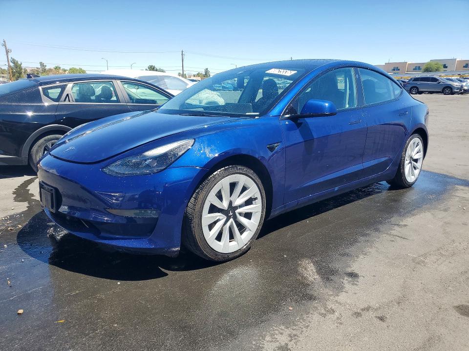 2022 Tesla Model 3 VIN 5YJ3E1EA2NF370798 COPART salvage auction — MECHANICAL, Nv - Certificate Of Title, sold $7,200 on 2026-07-22 (photo 1)