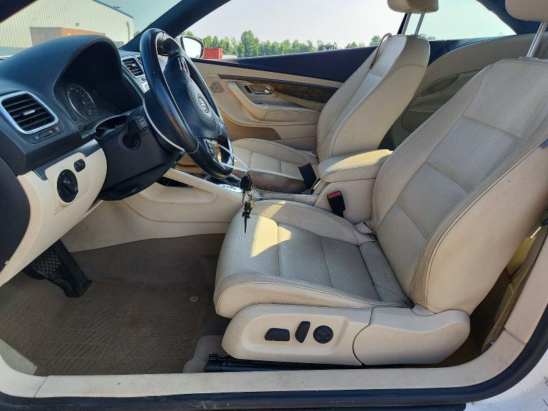 2011 Volkswagen Eos VIN WVWBW7AHXBV005183 COPART salvage auction — FRONT END, Nc - Salvage Certificate Of Title, sold $225 on 2026-08-03 (photo 7)