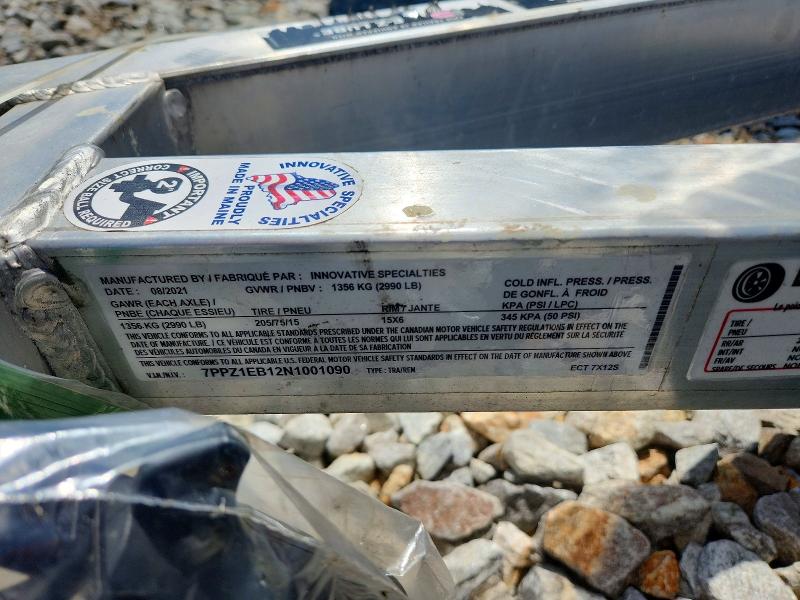 2022 Inov Unknown VIN 7PPZ1EB12N1001090 COPART salvage auction — ROOF, BS, sold $150 on 2026-07-09 (photo 8)