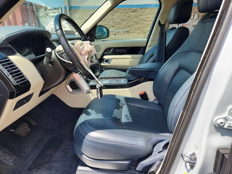 2019 Land rover Rangerover VIN SALGS2SV0KA567117 COPART salvage auction — FRONT END, Ct - Cert Of Title-Salvage, sold $12,800 on 2026-08-13 (photo 7)