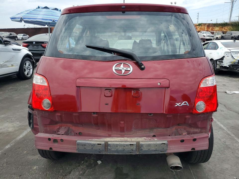 2006 Scion Xa VIN JTKKT624260163043 COPART salvage auction — REAR END, Ca - Salvage Certificate, sold $700 on 2026-07-29 (photo 6)