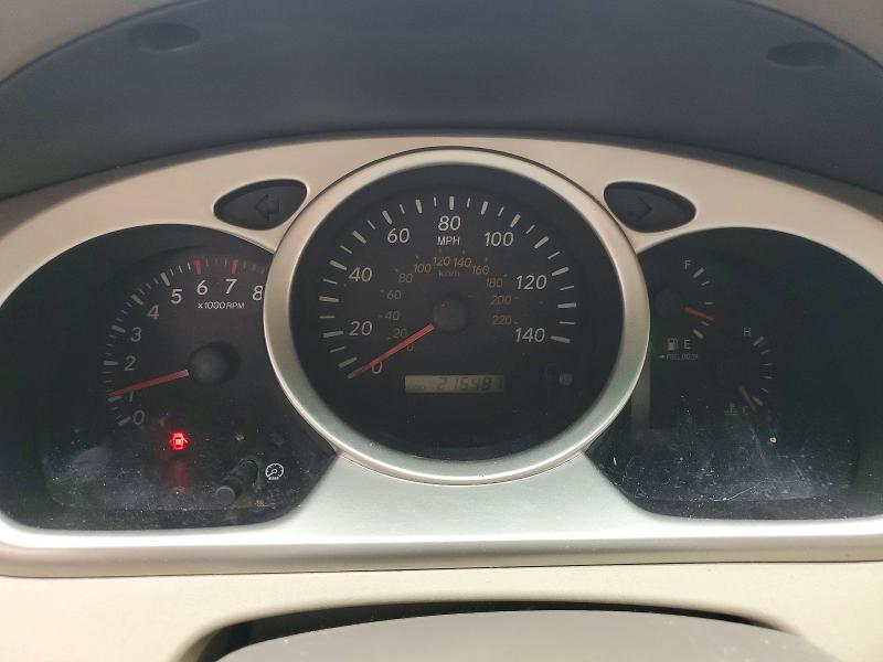 2007 Toyota Highlander VIN JTEEP21A270224526 COPART salvage auction — FRONT END, Ca - Salvage Certificate, sold $950 on 2026-07-20 (photo 9)