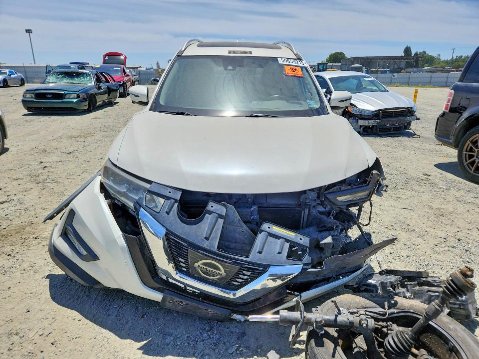 2017 Nissan Rogue VIN JN8AT2MT3HW152931 COPART salvage auction — FRONT END, DV, sold $650 on 2026-07-16 (photo 5)