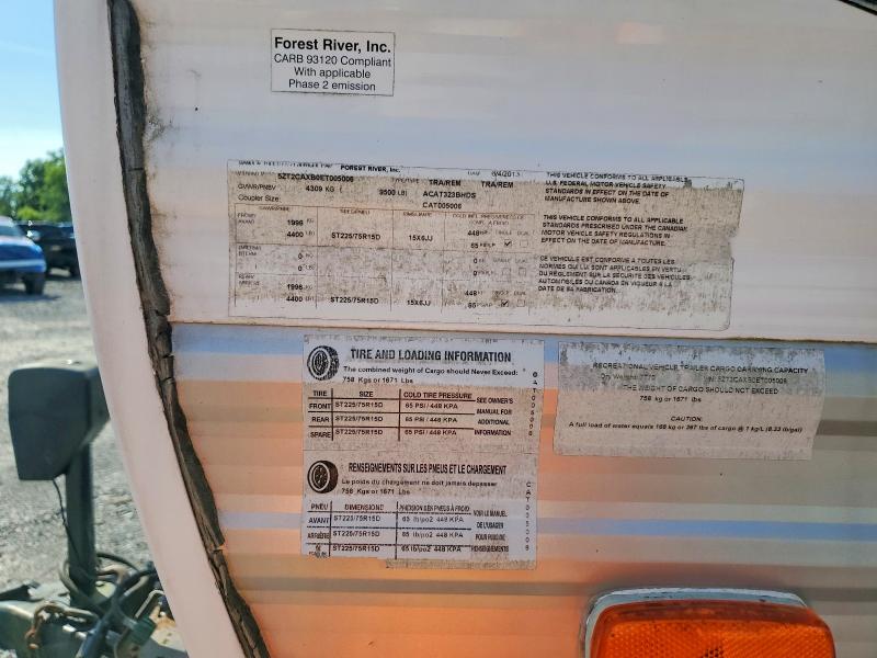 2014 Coach Catalina t VIN 5ZT2CAXB0ET005006 COPART salvage auction — WATER/FLOOD, FS, sold $2,350 on 2026-07-20 (photo 9)