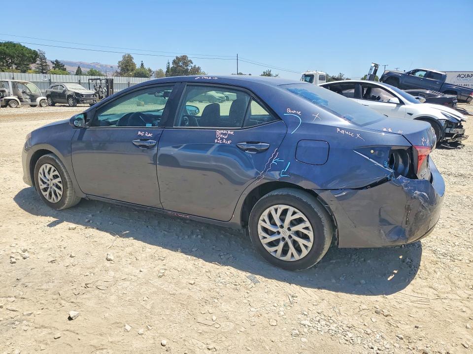 2017 Toyota Corolla VIN 5YFBURHE4HP695439 COPART salvage auction — REAR END, CA - SALVAGE CERTIFICATE, sold $4,850 on 2026-07-16 (photo 2)
