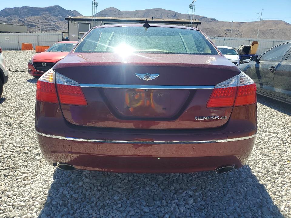 2011 Hyundai Genesis VIN KMHGC4DF7BU122096 COPART salvage auction — SIDE, Nv - Salvage Title, sold $725 on 2026-07-27 (photo 6)