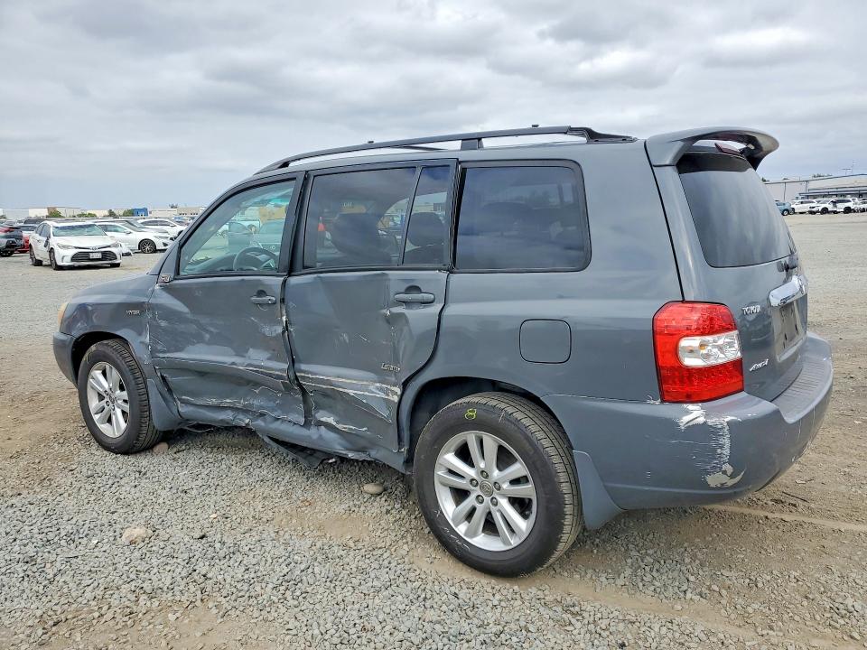 2006 Toyota Highlander VIN JTEEW21A160019409 COPART salvage auction — SIDE, CA - SALVAGE CERTIFICATE, sold $1,000 on 2026-07-17 (photo 2)