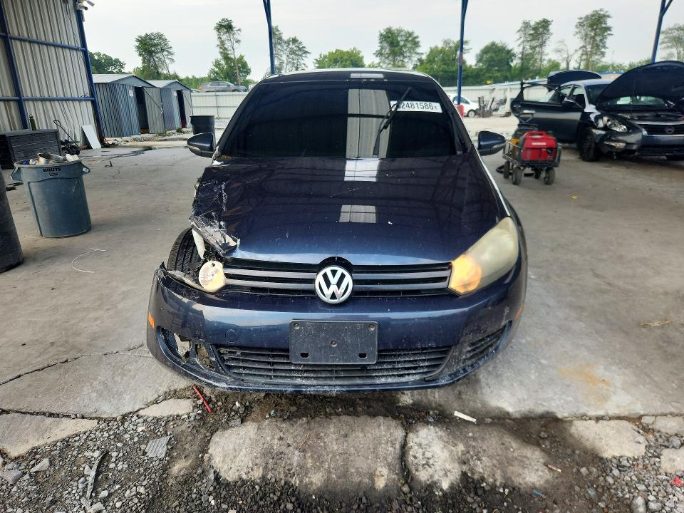 2012 Volkswagen Golf VIN WVWDB7AJ3CW323553 COPART salvage auction — FRONT END, Ga - Cert Of Title-Salvage, sold $300 on 2026-08-06 (photo 5)