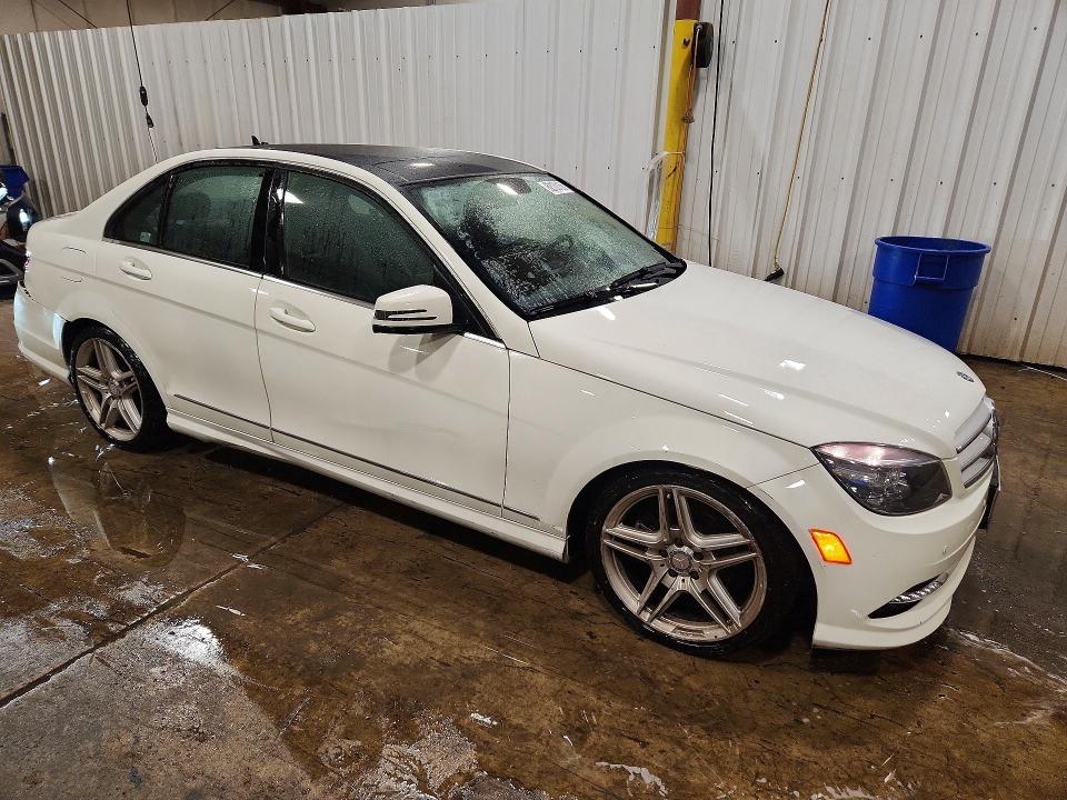 2011 Mercedes-benz C class VIN WDDGF8BB1BR176201 COPART salvage auction — REAR END, PA - CERTIFICATE OF SALVAGE, sold $1,200 on 2026-08-04 (photo 4)