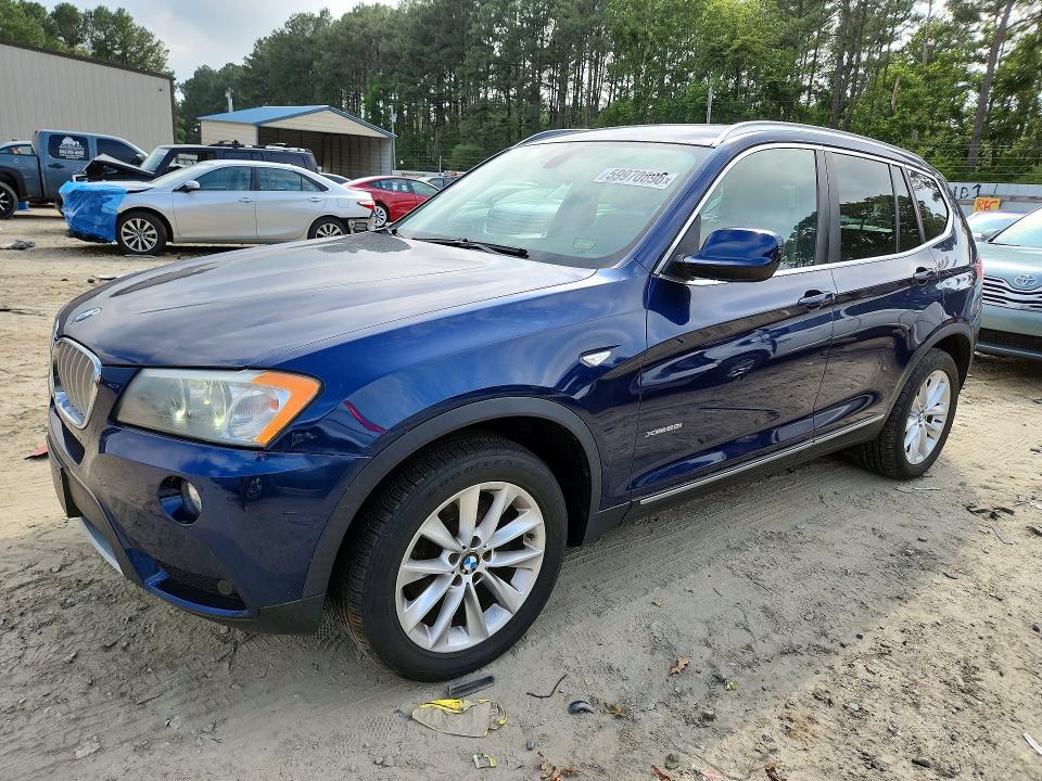 2014 BMW X3 VIN 5UXWX9C56E0D20742 COPART salvage auction — NORMAL WEAR, De - Certificate Of Title, sold $900 on 2026-07-18 (photo 1)
