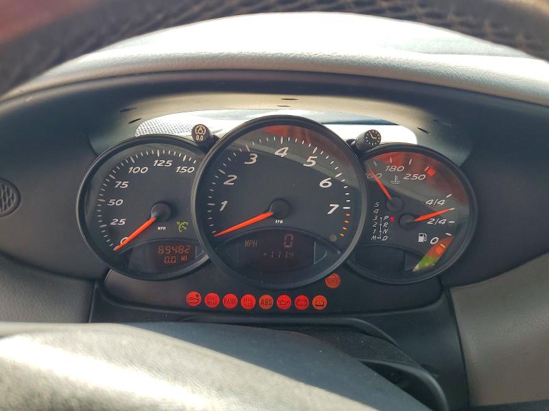 2000 Porsche Boxster VIN WP0CA2987YU627958 COPART salvage auction — WATER/FLOOD, AL - CERT OF TITLE-SALVAGE TITLE, sold $1,100 on 2026-08-13 (photo 9)